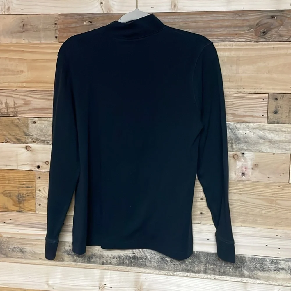 2/$30 Lands’ End Black Long Sleeve Mock Neck Soft And Stretchy Top - Picture 8 of 8
